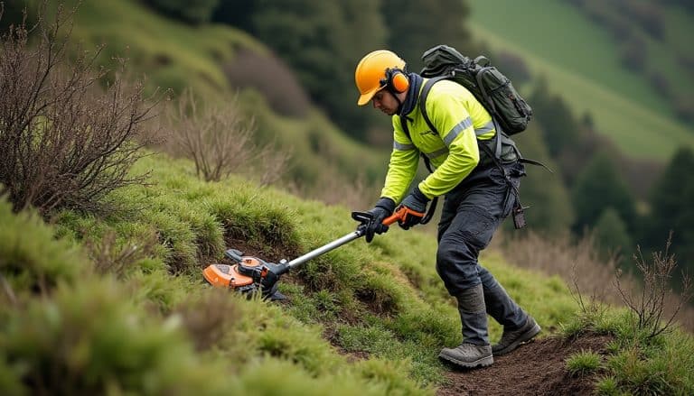 découvrez dans quel sens débroussailler un talus et comment choisir vos appuis pour travailler avec stabilité et sécurité.