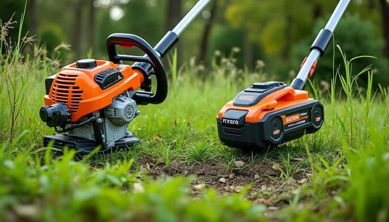 débroussailleuse thermique ou sur batterie : comparez autonomie, couple, puissance et confort d’utilisation pour choisir le modèle adapté à vos travaux.
