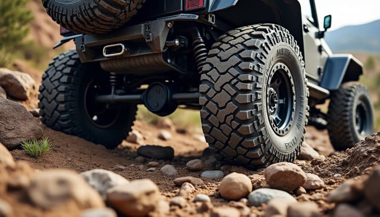 découvrez l'importance des roues arrière de grand diamètre pour un meilleur franchissement et une performance optimale sur terrain irrégulier.