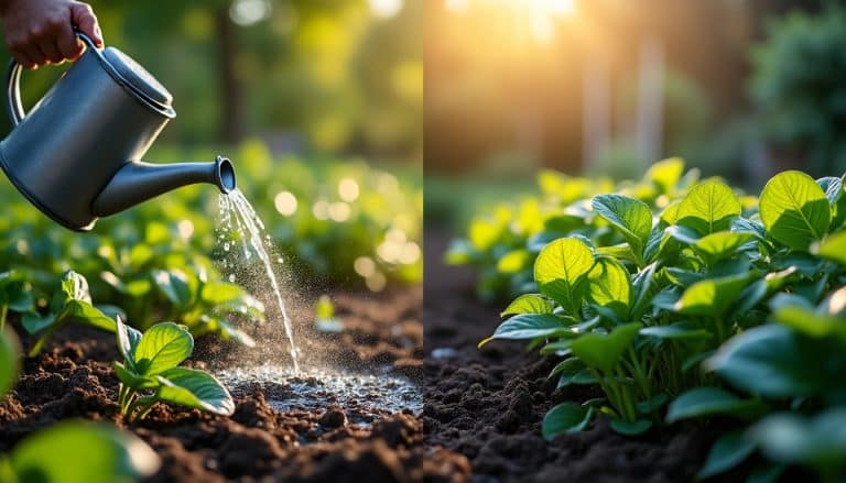 Arroser le matin ou le soir : évaporation et feuillage mouillé